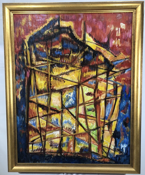Vertical Construction - Oil on Canvas - by Frederick M. Perl